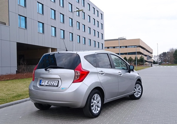 Nissan Note cena 29900 przebieg: 155000, rok produkcji 2014 z Poznań małe 67